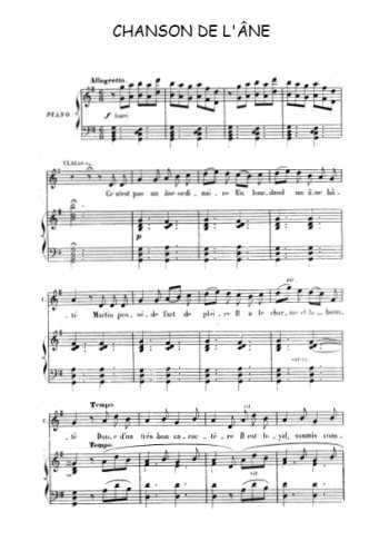 Chanson de l'âne